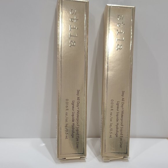 NIB's ✅ 2 x STILA #INTENSE BLACK STAY ALL DAY WATERPROOF LIQUID EYELINERS✨NIB'S - Picture 3 of 8
